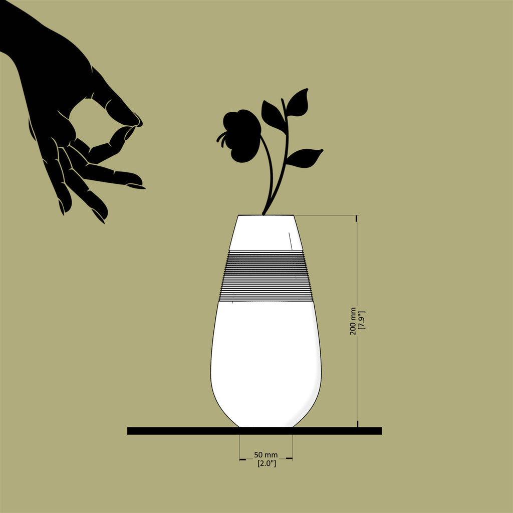 Prine - Zen-Inspired 3D Printed Table Vase