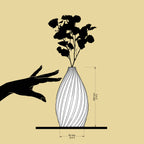Twire – Ribbed Modern Vase in PLA