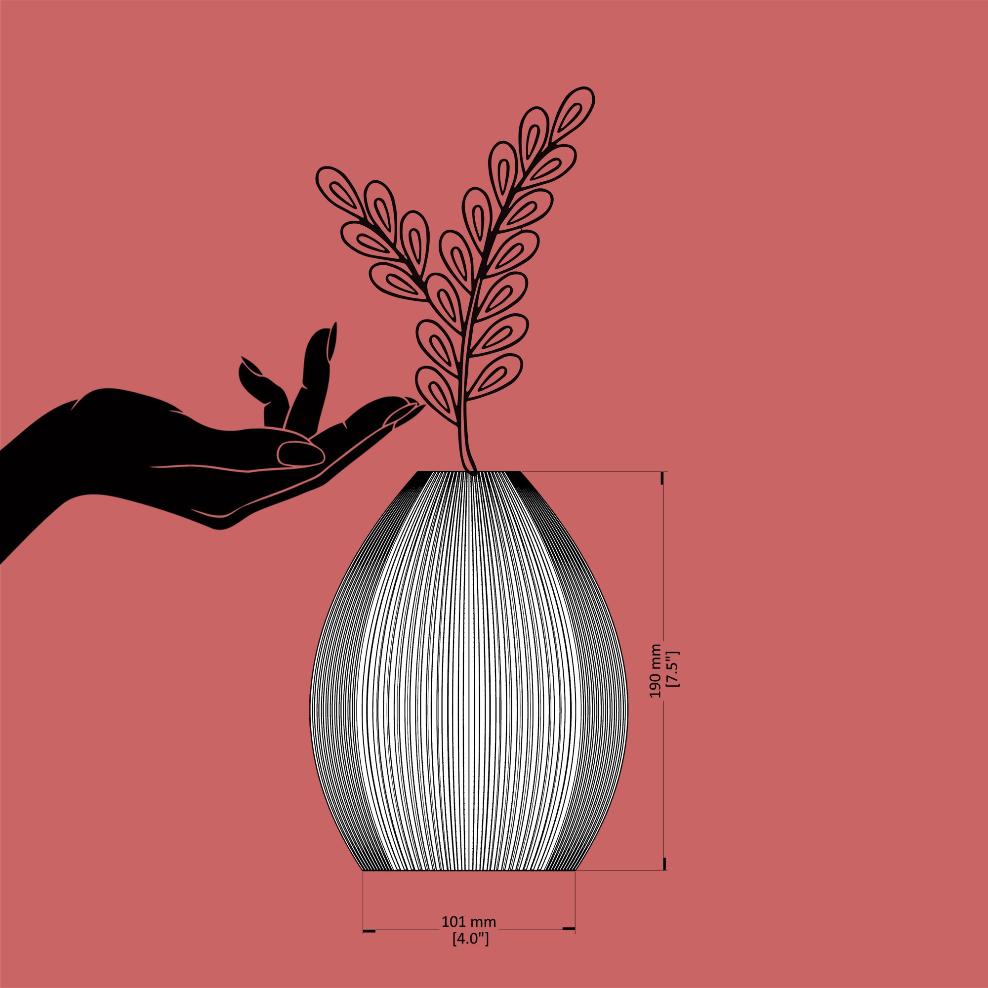 Twistory – Sculptural 3D Printed Vase