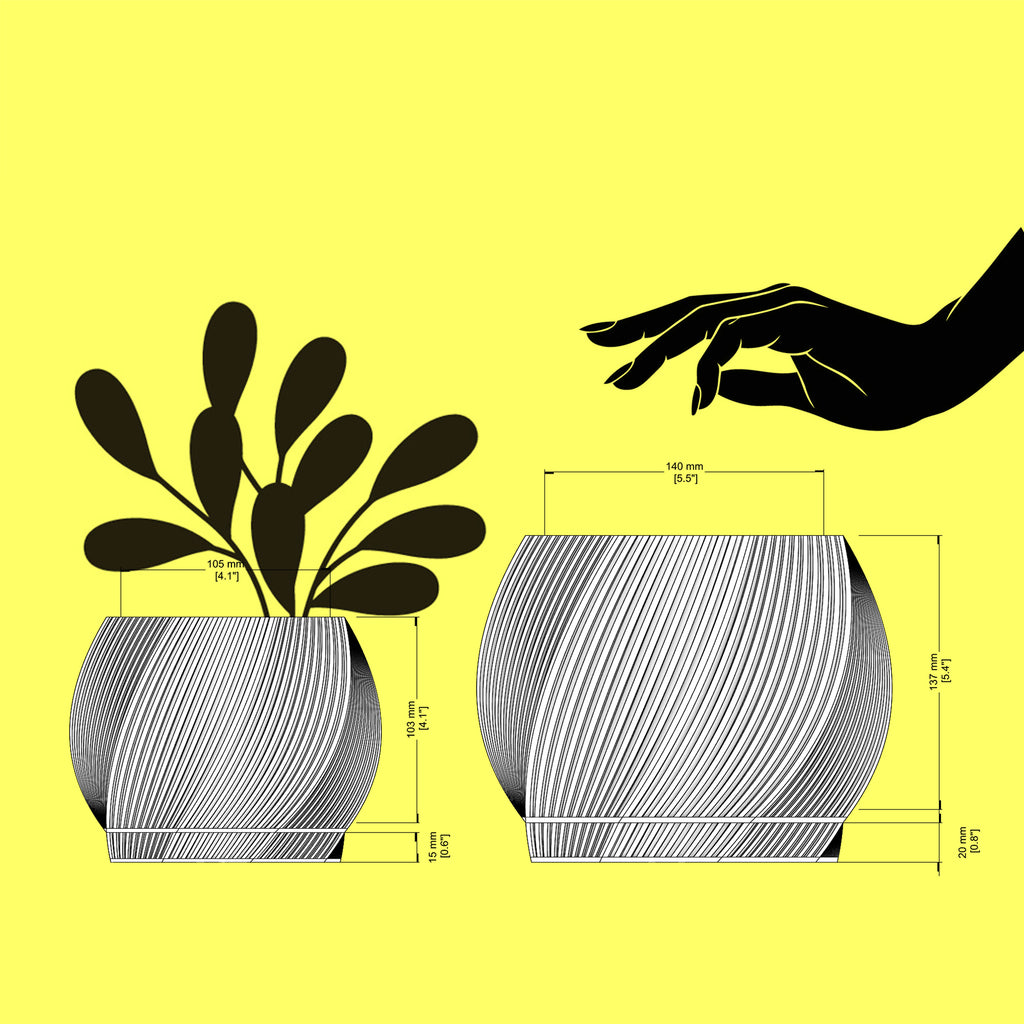 Toto - Sculptural 3D Printed Planter